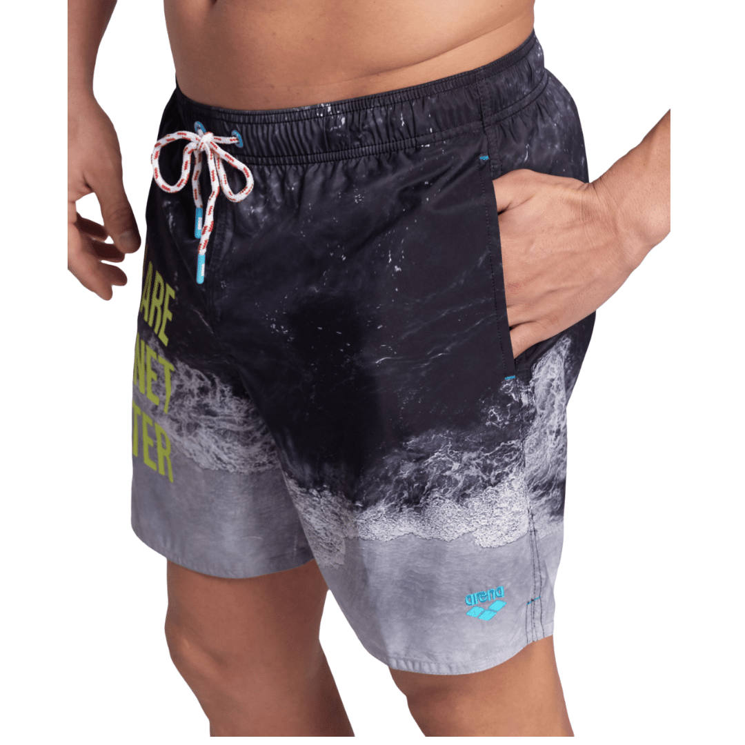 Waterprints Black Beach Boxer (vista 2)