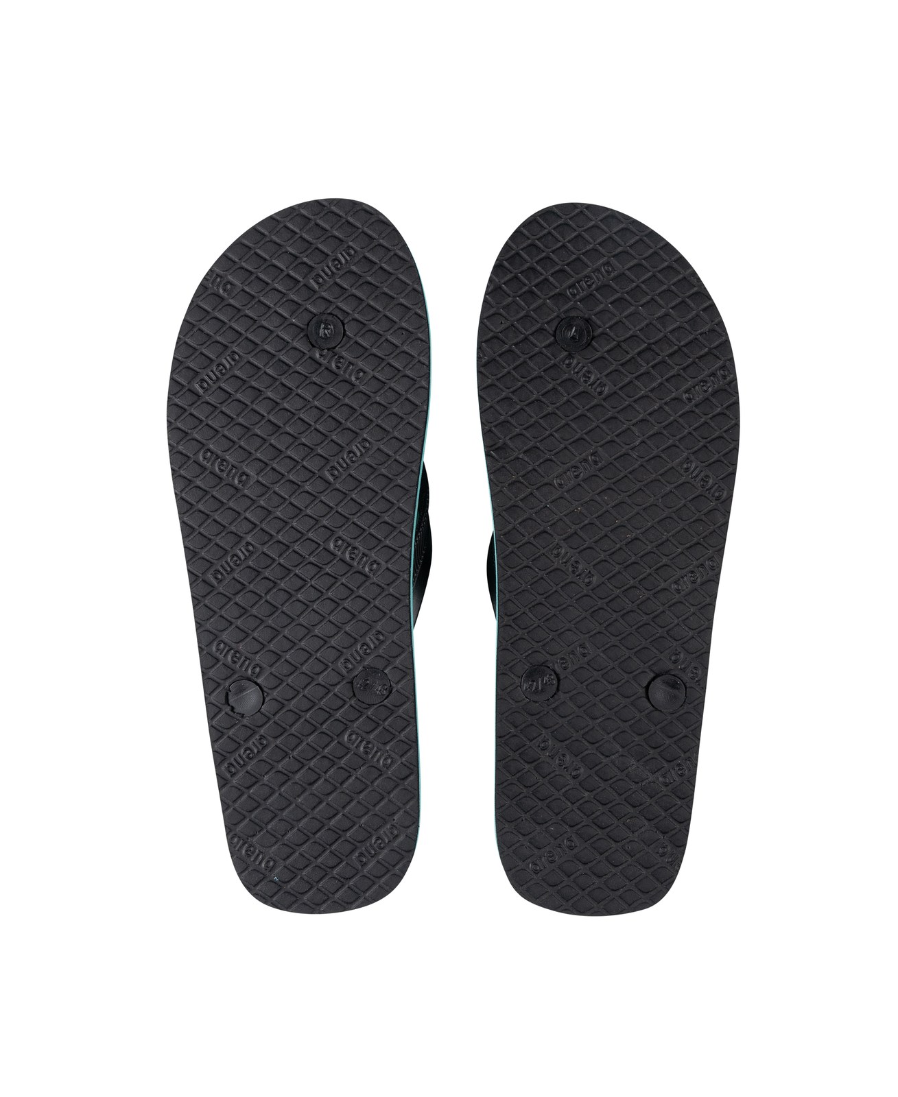 Sandalia Arena Flip Flop, color aqua con tiras negras (vista 3)