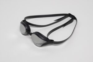 Lentes de competencia Arena Cobra Core Swipe Mirror, color Silver Black