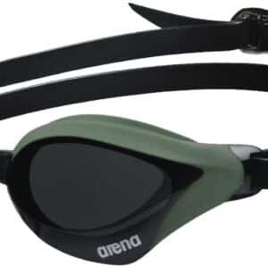 Lentes de competencia Arena Cobra Core Swipe Smoke, color verde army con negro