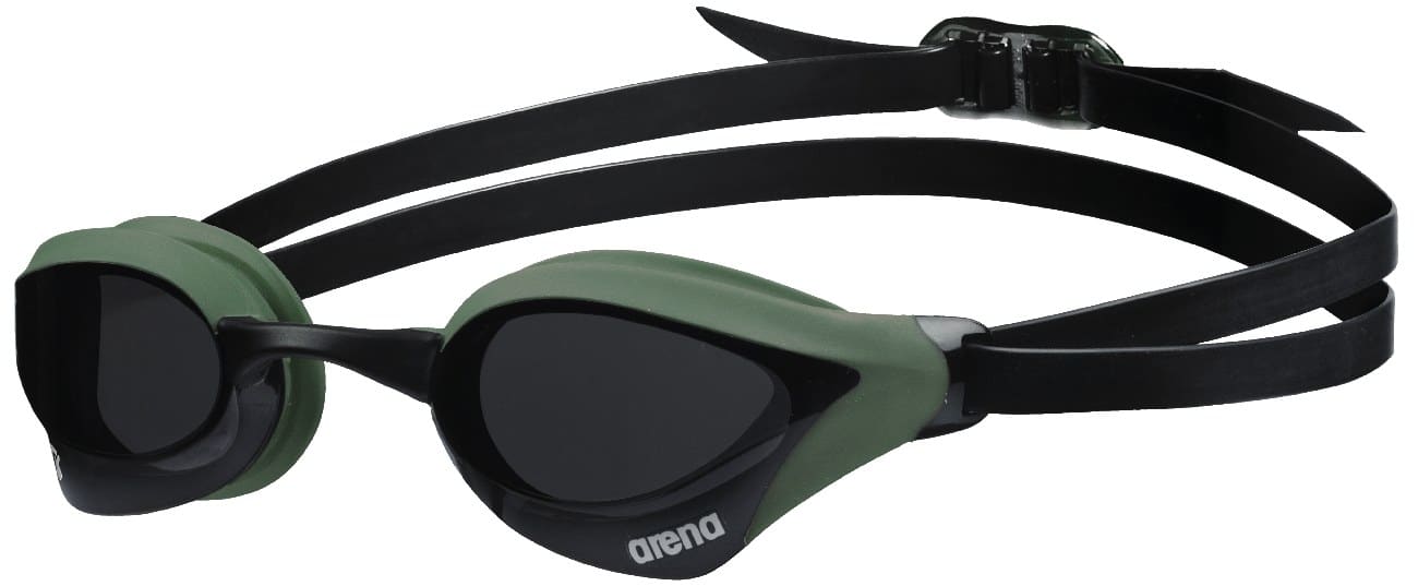 Lentes de competencia Arena Cobra Core Swipe Smoke, color verde army con negro