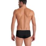 Traje de baño ARENA M. SOLID Low Waist Short Black (modelo de espalda)