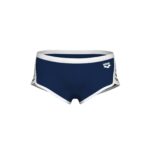 Traje de baño Arena Icons Low Waist Short para hombre, color Navy y blanco (vista 3)