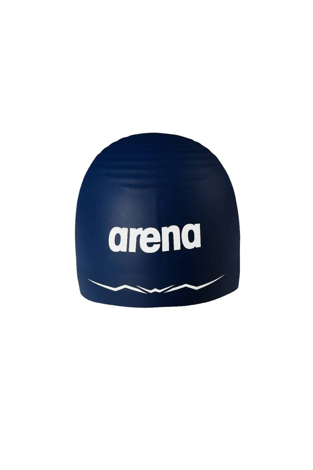 Gorra de competencia ARENA AQUAFORCE Wave Navy White (vista 3)