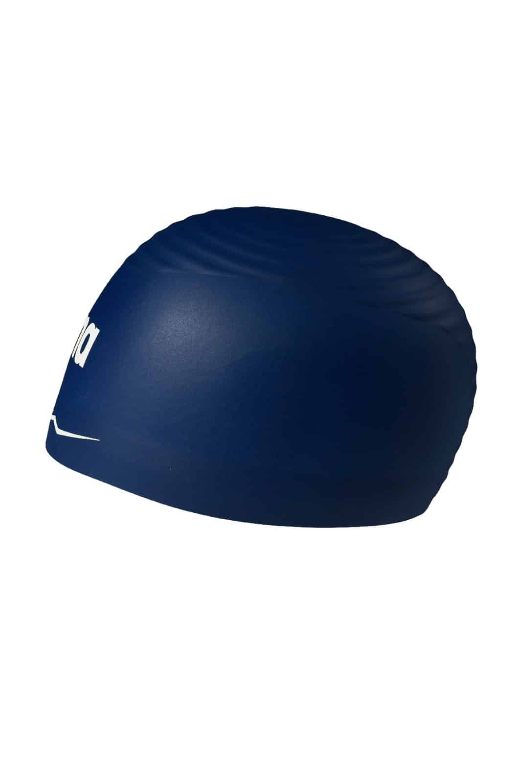 Gorra de competencia ARENA AQUAFORCE Wave Navy White (vista 4)