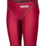 Calzoneta de competencia Arena Powerskin ST Next Jammer Jr para niño, color rojo profundo