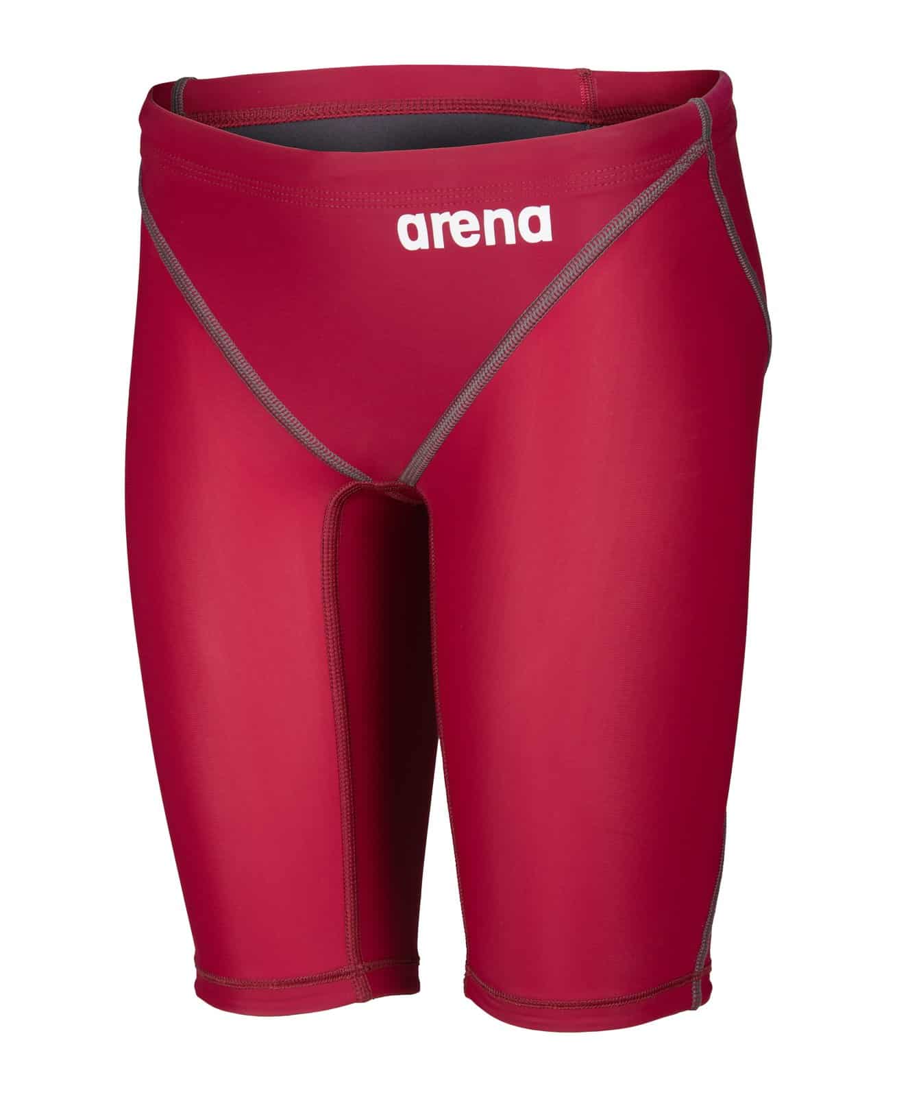 Calzoneta de competencia Arena Powerskin ST Next Jammer Jr para niño, color rojo profundo