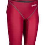 Calzoneta de competencia Arena Powerskin ST Next Jammer Jr para niño, color rojo profundo (vista 2)