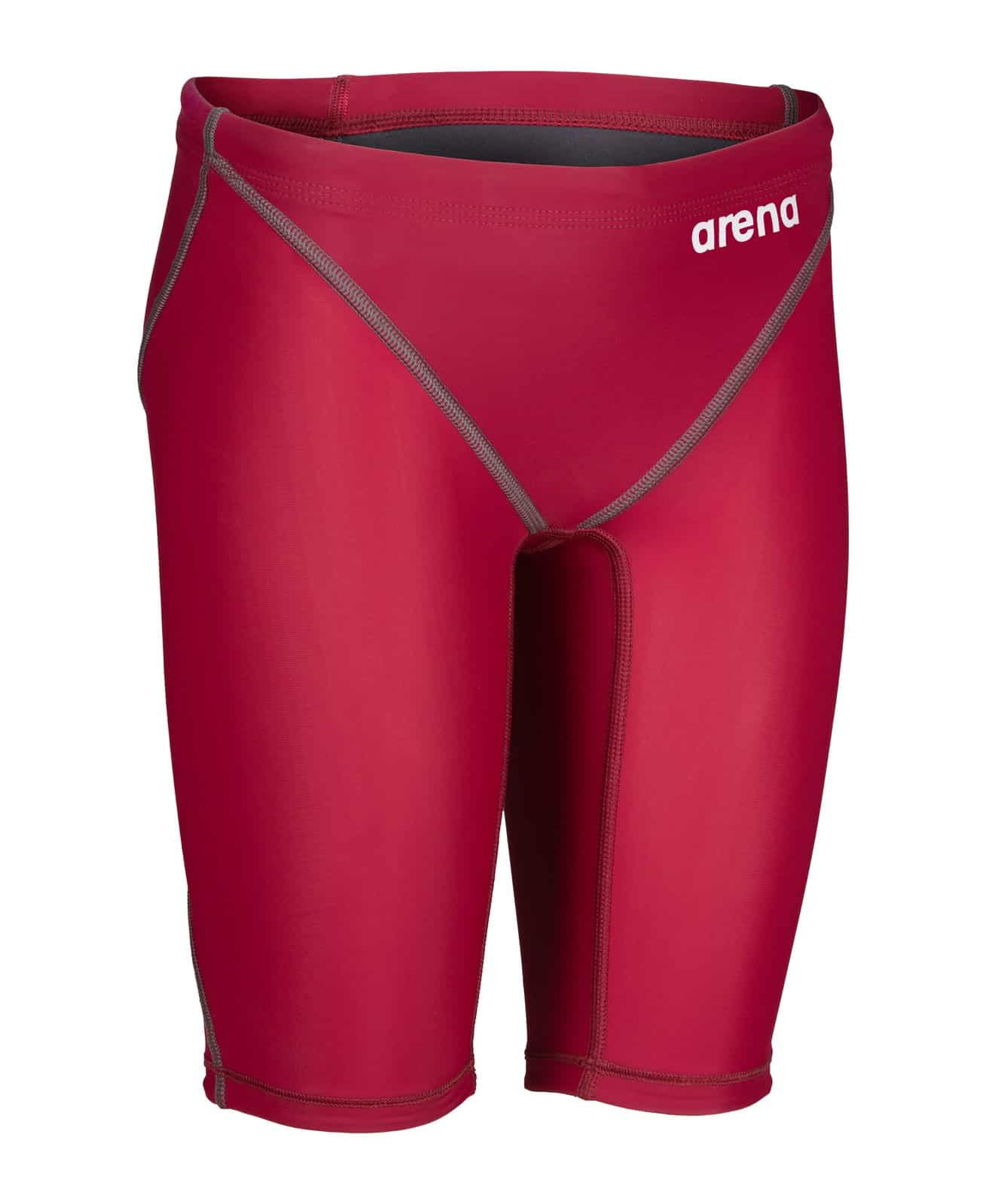 Calzoneta de competencia Arena Powerskin ST Next Jammer Jr para niño, color rojo profundo (vista 2)