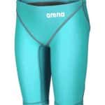 Calzoneta de competencia Arena Powerskin ST Next Jammer Jr para niño, color aguamarina