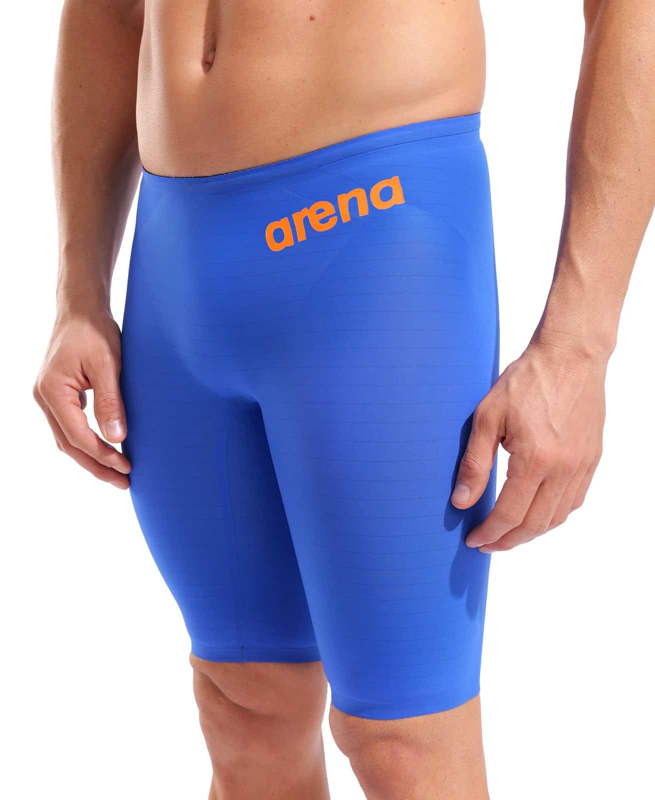 Calzoneta de competencia Arena Powerskin Carbon Air2 Jammer para hombre, color Neon Blaze (vista 4)