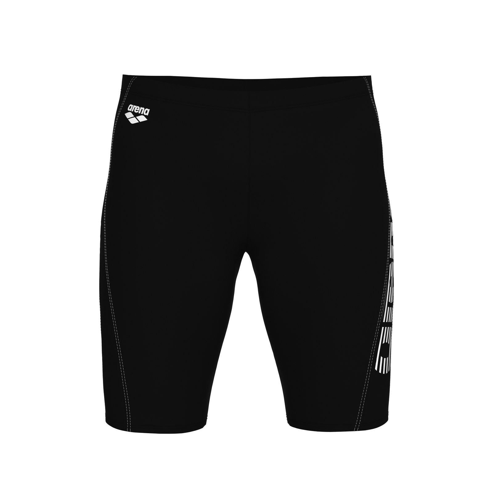 Calzoneta de entreno Arena EVO para hombre, color negro con blanco (vista 3)