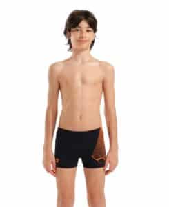 Traje de baño ARENA B. BRIGHT Short Black Orange (modelo de frente)