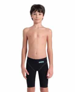 Calzoneta Comp ARENA B. PWSKIN IMPULSO Jammer Black Teal (modelo de frente)