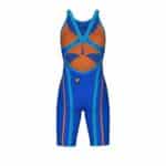 Calzoneta de competencia Arena Powerskin Primo Open Back para mujer, color Neon Blaze (vista 4)
