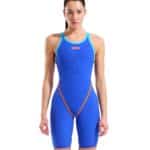 Calzoneta Comp ARENA W. PWSKIN PRIMO OPEN BACK LE Neon Blaze (modelo de frente)