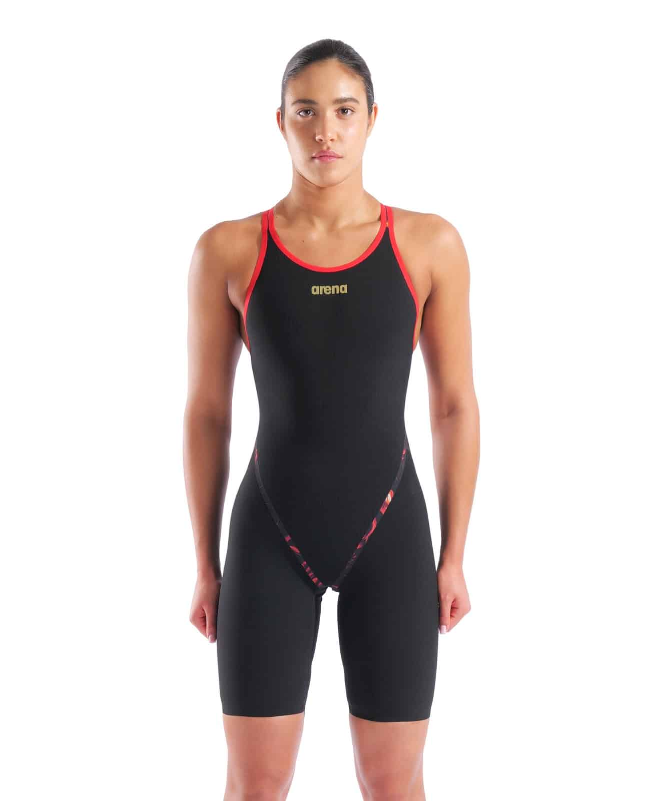 Calzoneta de competencia Arena Powerskin Primo Open Back para mujer