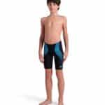 Traje de baño Arena tipo Jammer Openings para niño, negro con azul (vista 3)