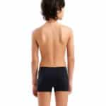Traje de baño ARENA B. PRINT Short Black Orange (modelo de espalda)