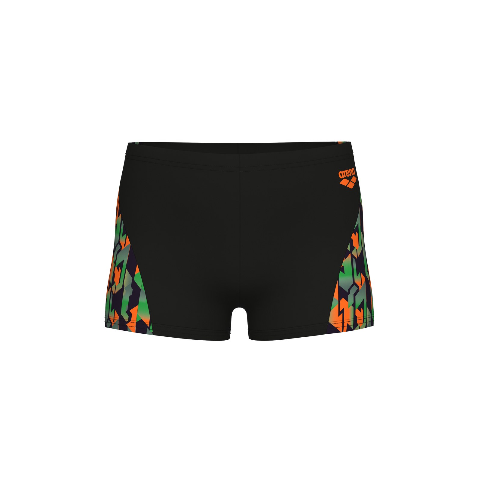 Traje de baño Arena Print Short para niño, negro con estampado (vista 3)