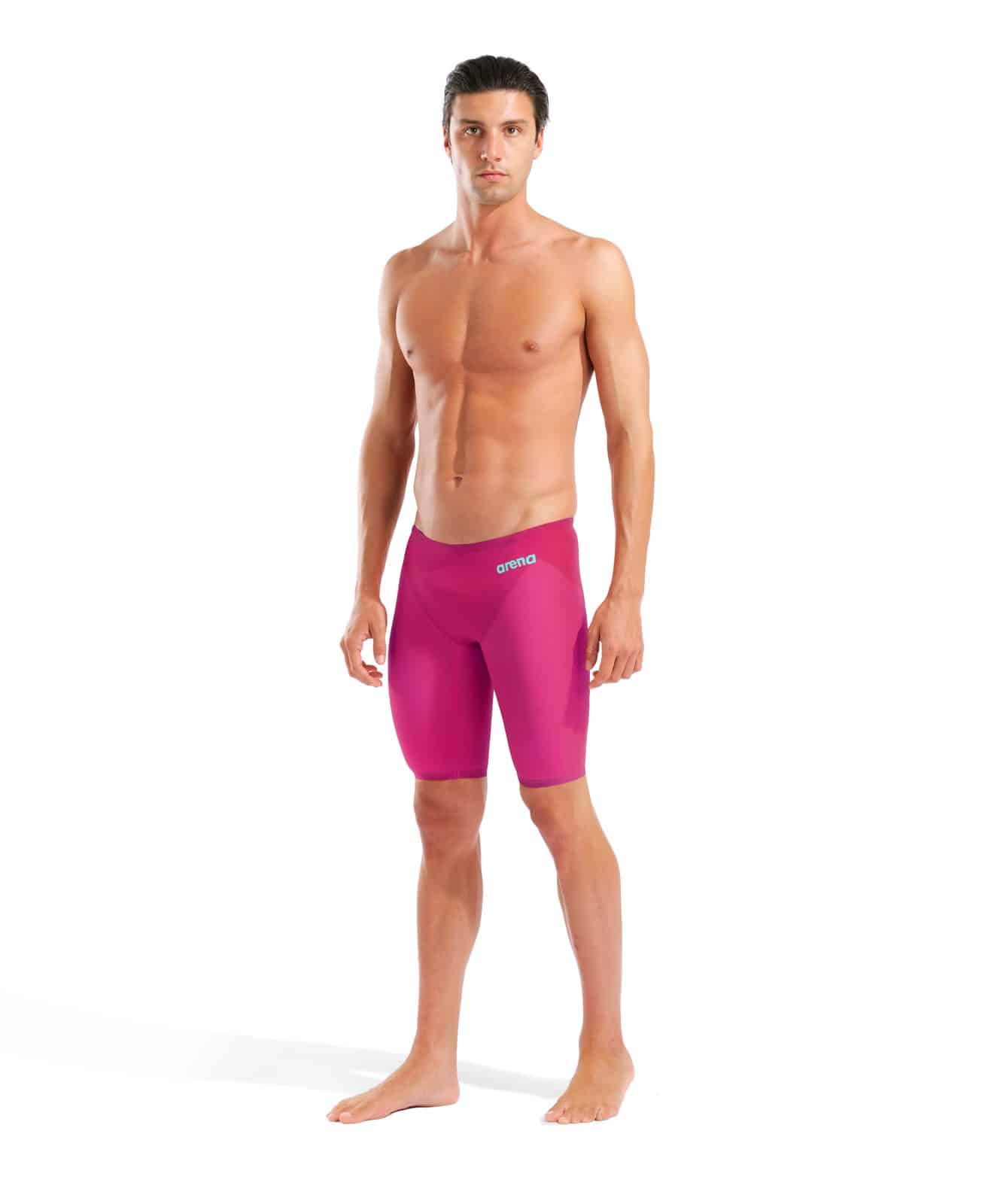 Calzoneta de competencia Arena Powerskin Veloce para hombre, color Violet Surge (vista 3)