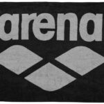 Toalla de algodón ARENA Pool Soft Towel Black Grey — extendida