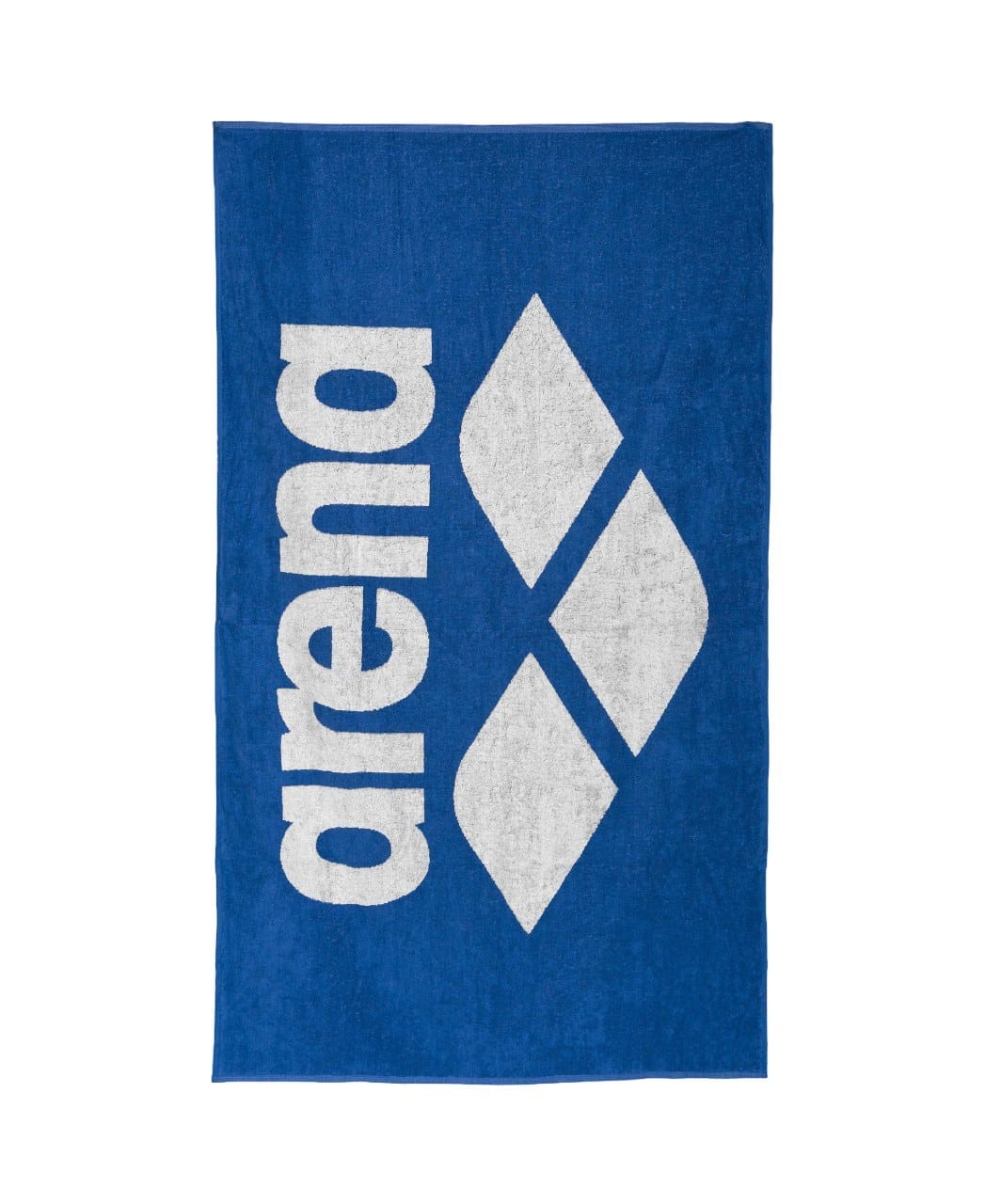 Toalla de algodón ARENA Pool Soft Towel Royal White — vista completa con logo