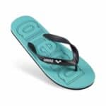 Sandalia Arena Flip Flop, color aqua con tiras negras