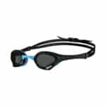 Lentes de competencia Arena Cobra Ultra Swipe, negro con azul y lente ahumado