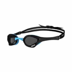 Lentes de competencia Arena Cobra Ultra Swipe, negro con azul y lente ahumado