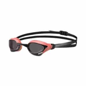Lentes de competencia Arena Cobra Core Swipe Smoke, color coral