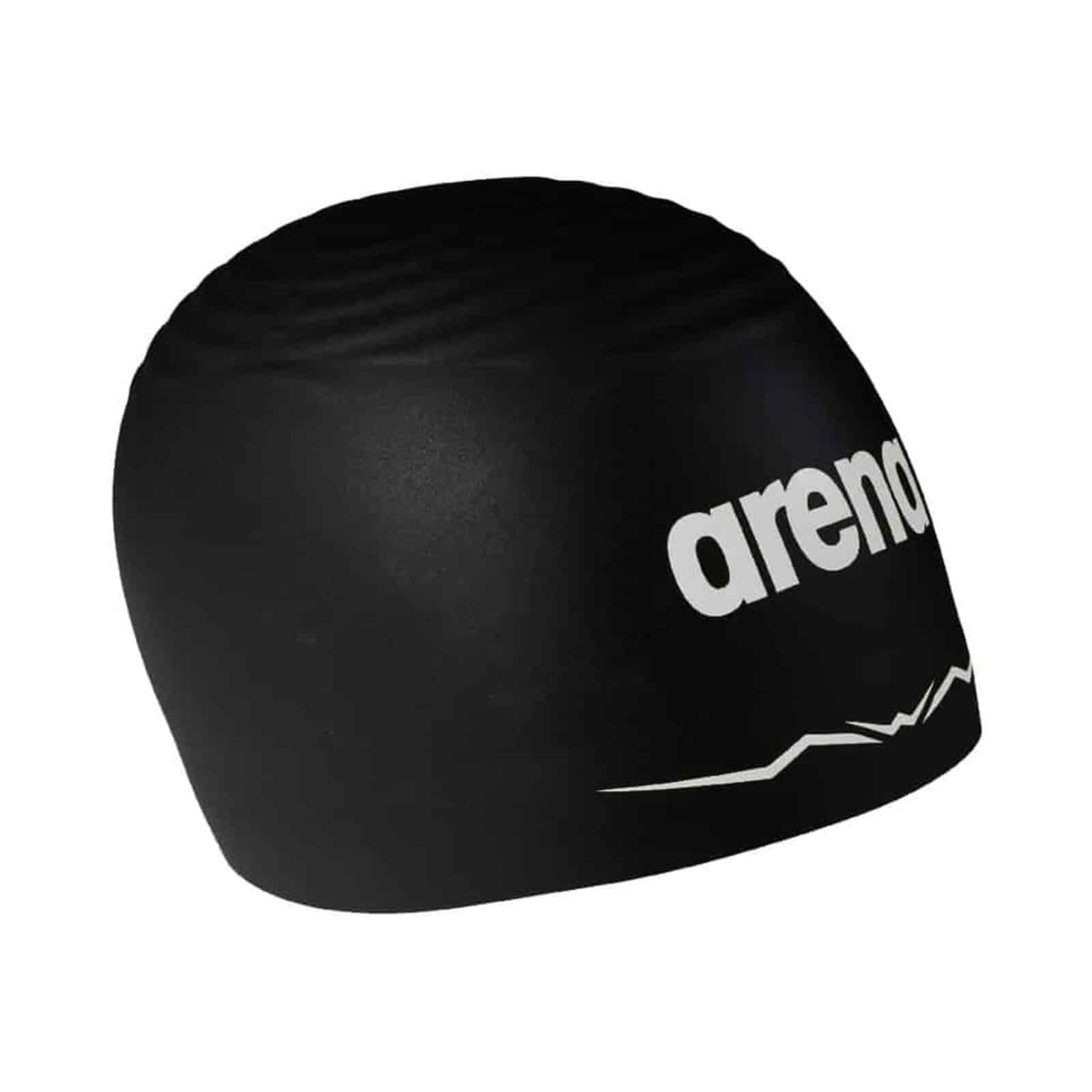 Gorra de competencia ARENA AQUAFORCE Wave Black White (vista 2)