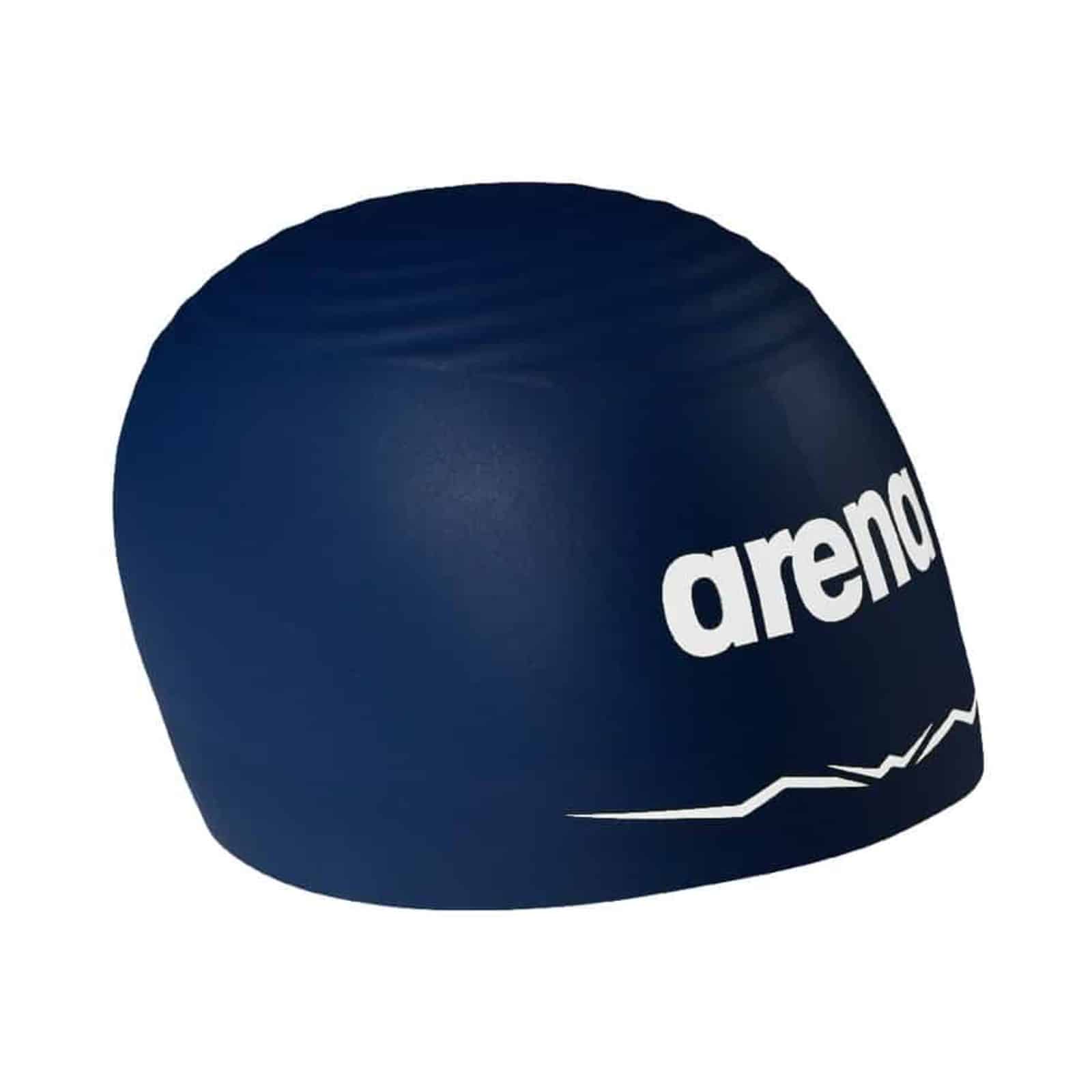 Gorra de competencia ARENA AQUAFORCE Wave Navy White (vista 2)