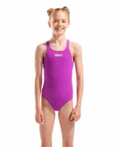 Traje de baño Arena G. Swim Pro Solid Fuchsia Water para niña