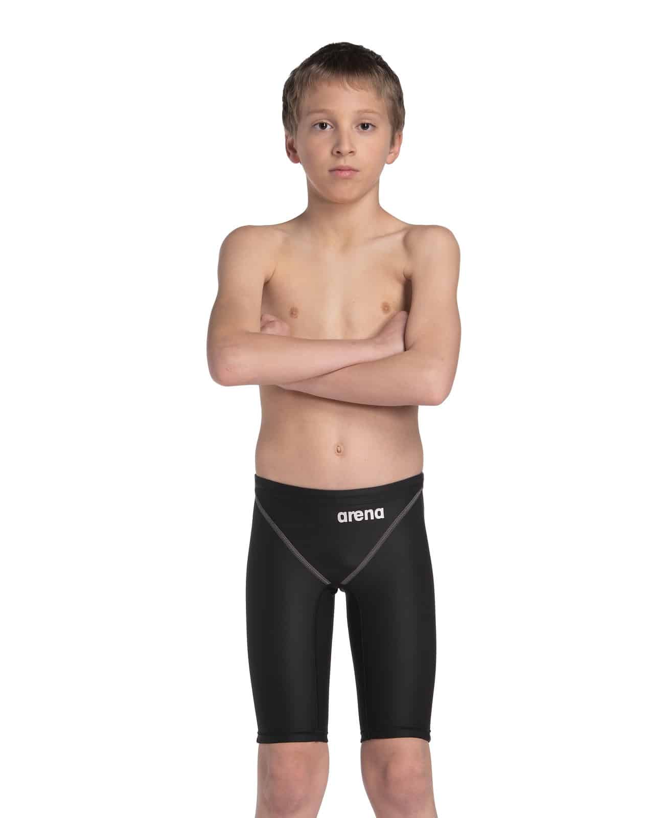 Calzoneta de competencia Arena Powerskin ST Next Jammer niño Black (frente)