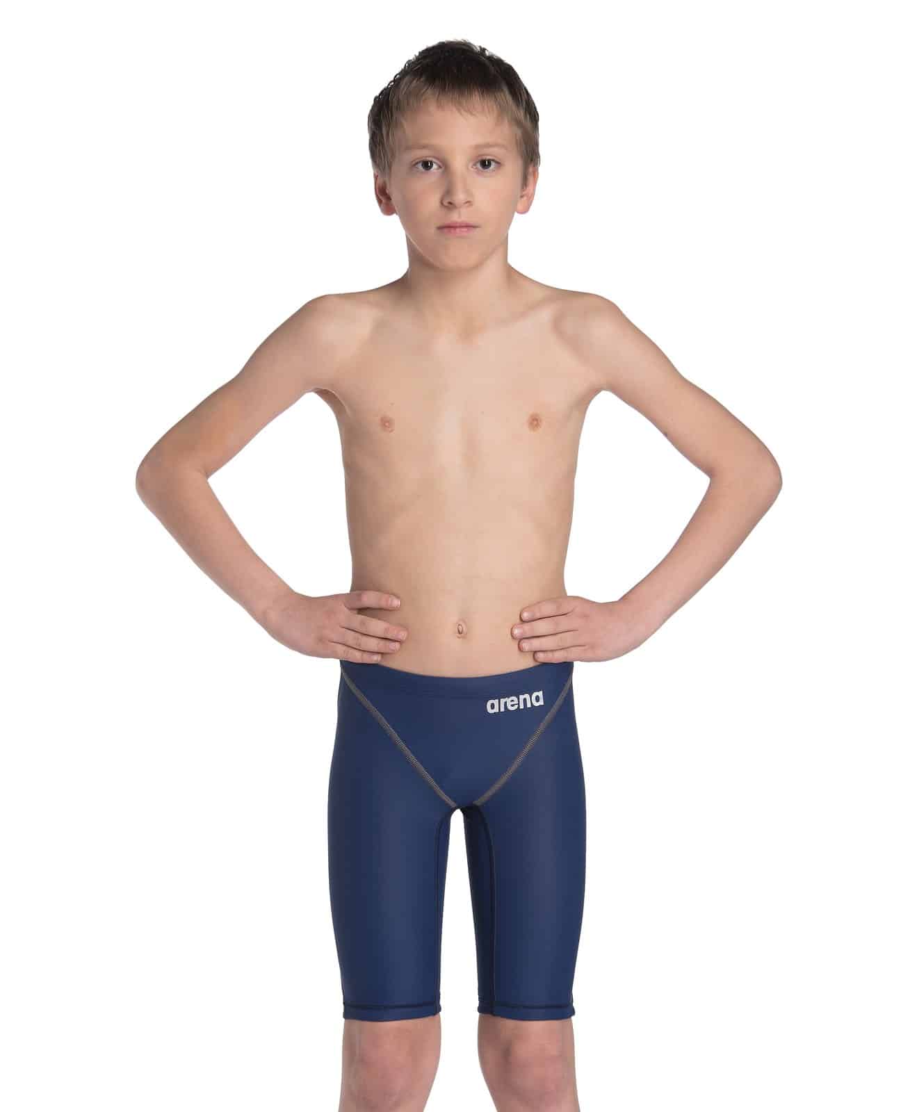 Calzoneta de competencia Arena Powerskin ST Next Jammer niño Navy (frente)