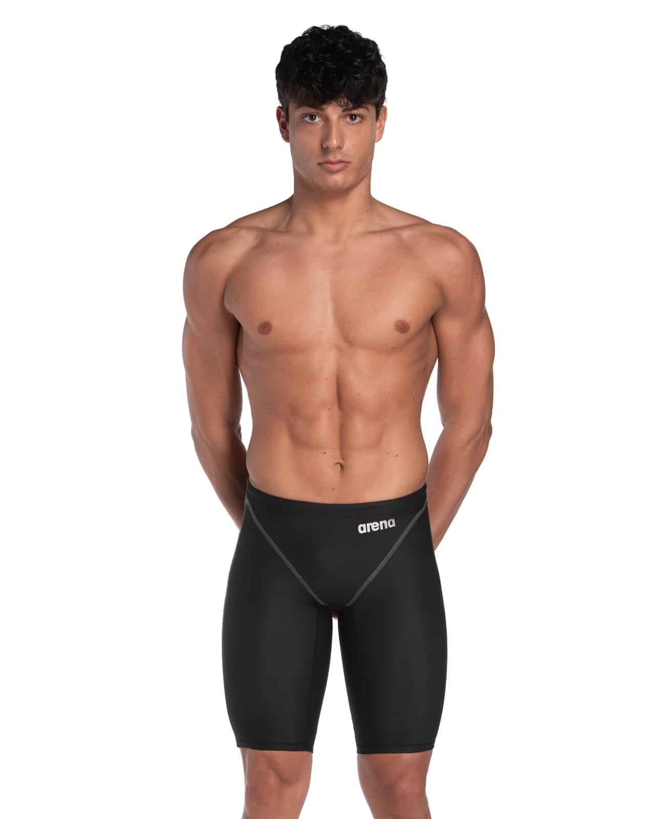 Calzoneta de competencia Arena Powerskin ST Next Jammer hombre Black (frente)