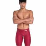 Calzoneta de competencia Arena Powerskin ST Next Jammer hombre Deep Red (frente)