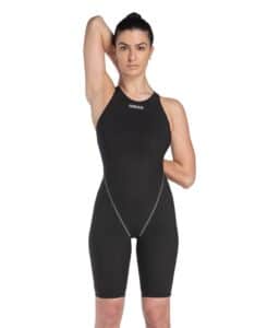 Traje de competencia Arena Powerskin ST Next Open Back mujer Black (frente)
