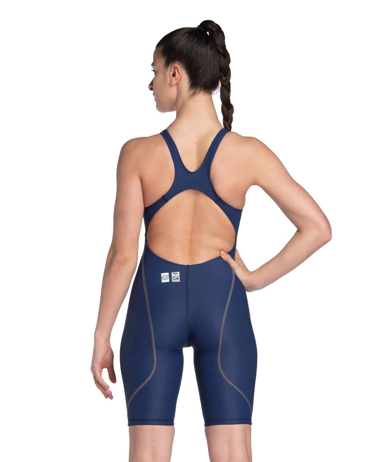 Traje de competencia Arena Powerskin ST Next Open Back mujer Navy (espalda)